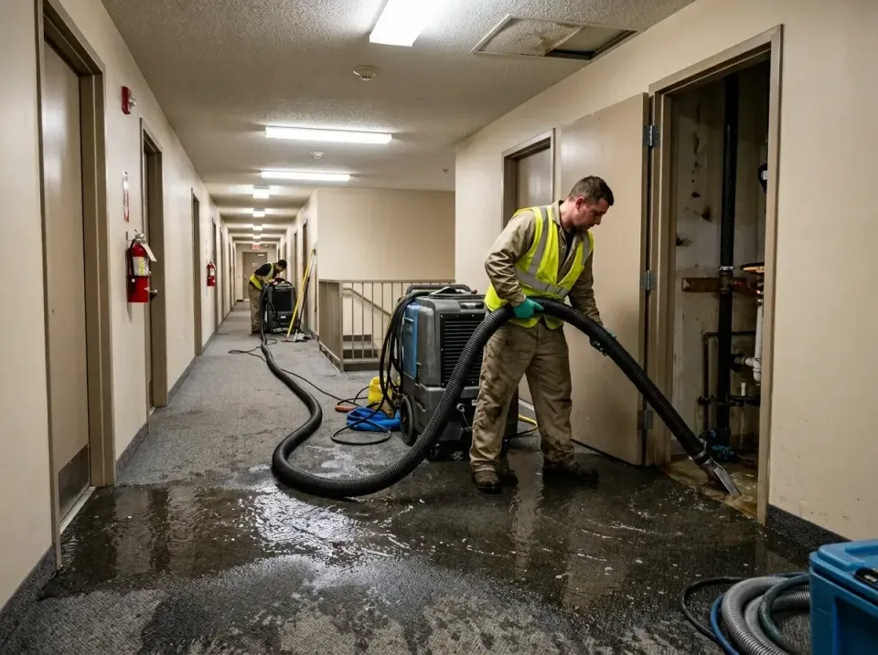 multi-unit-apartment-hallway-f-005 — frequently asked questions, Emergency Burst Pipe Water Extraction & Removal in Sans Sou…